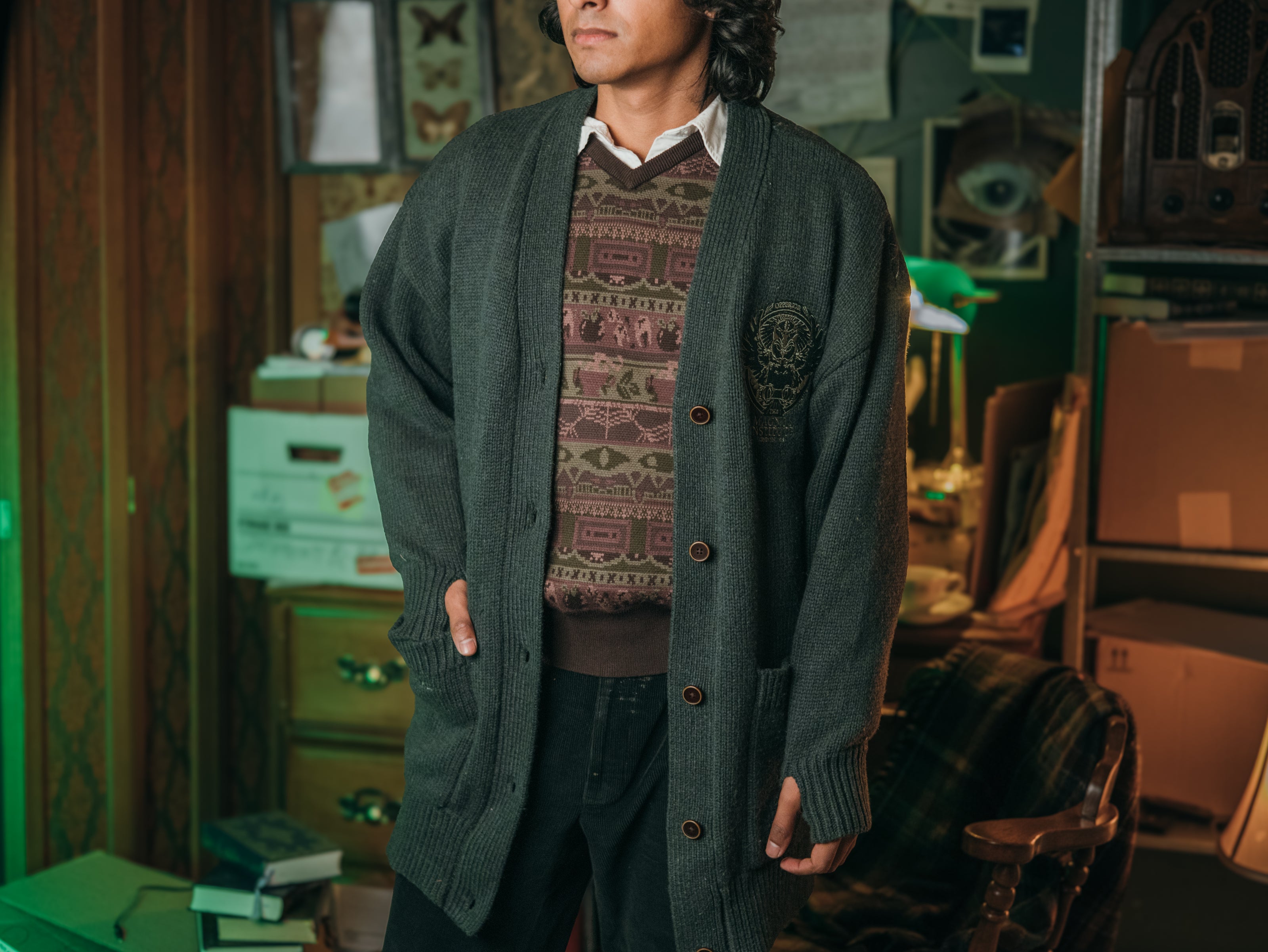 Head Archivist Oversized Cardigan // Sims