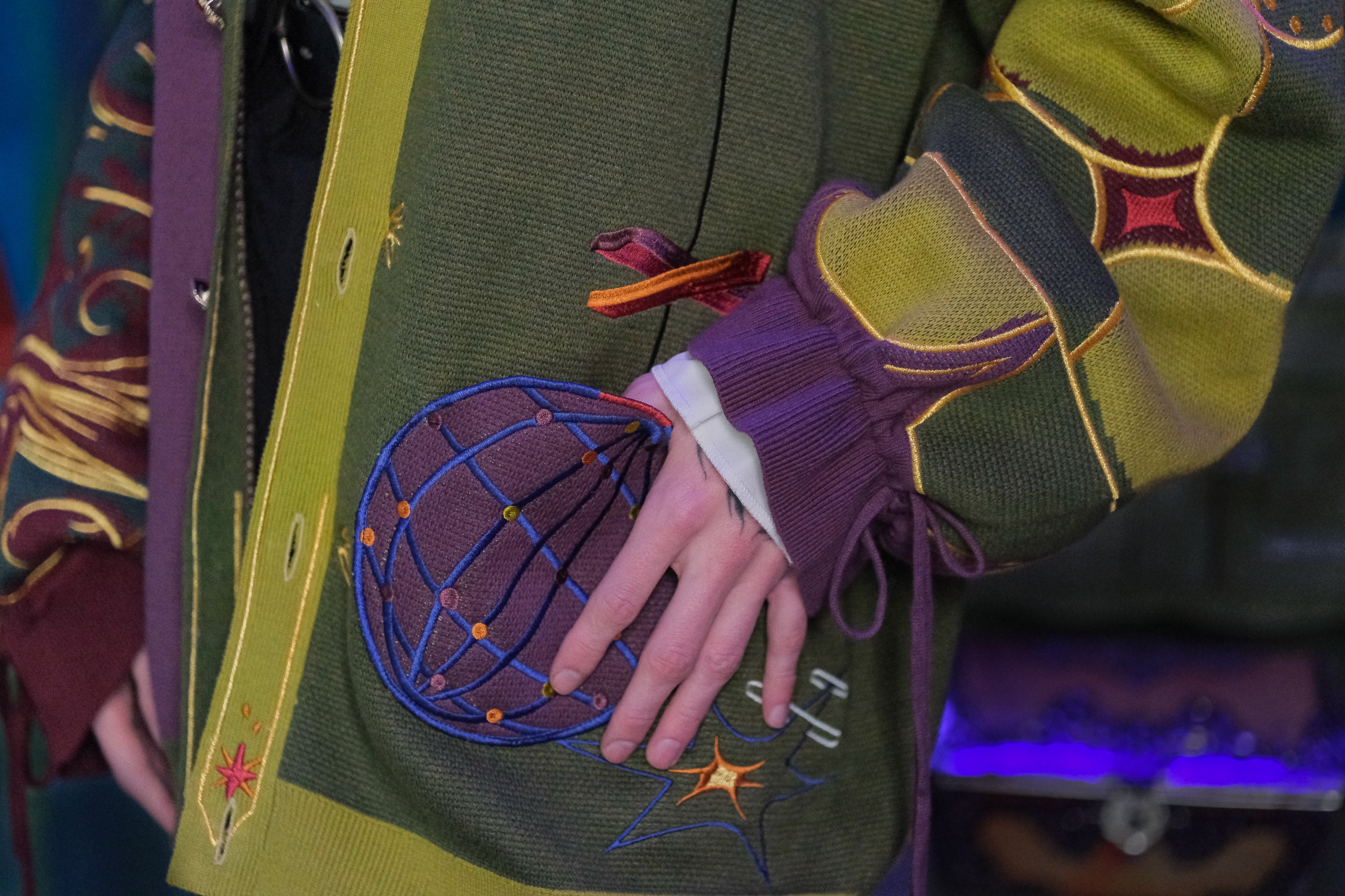 The Wizard of Trinkets and Chaos // Embroidered Cardigan