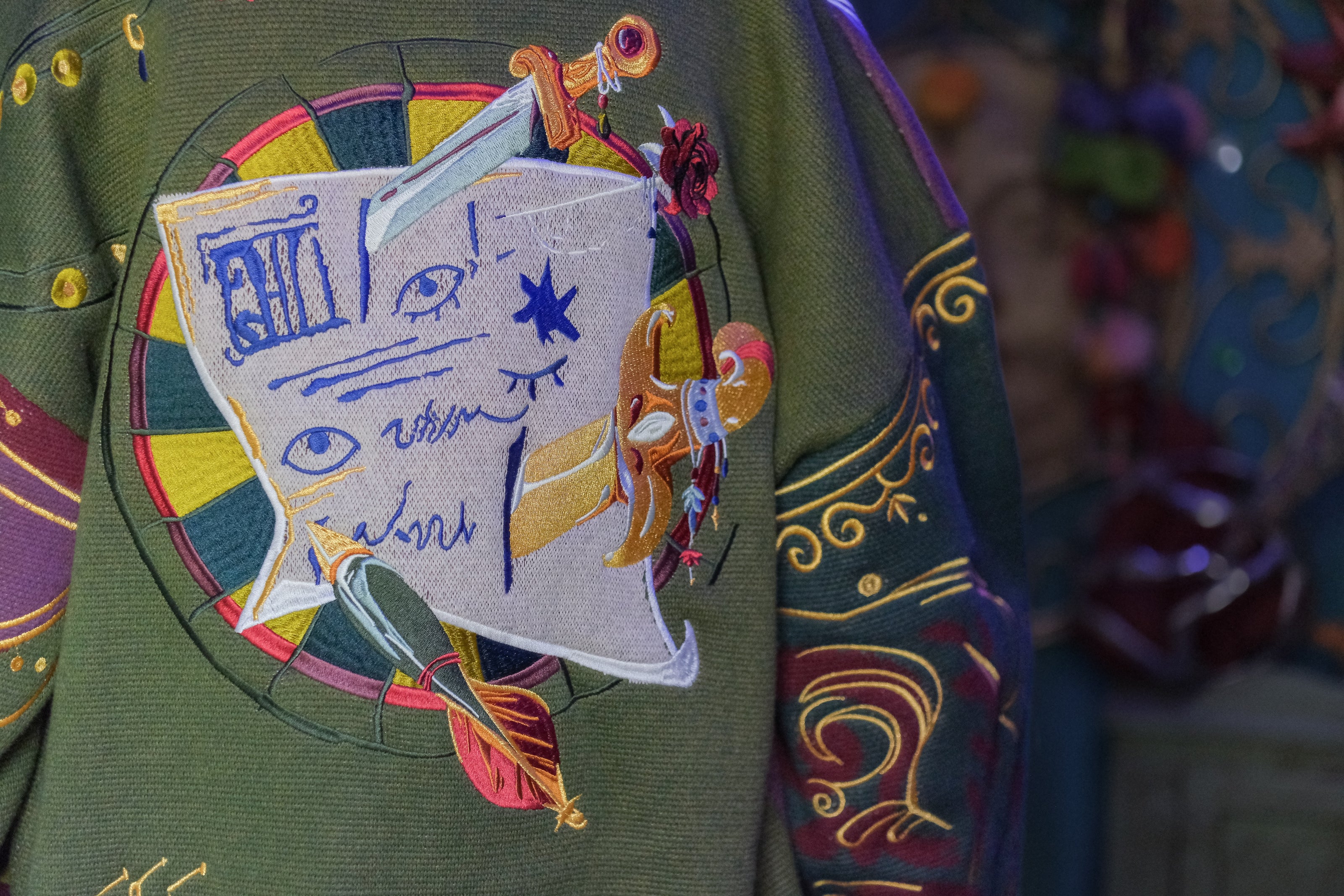 The Wizard of Trinkets and Chaos // Embroidered Cardigan