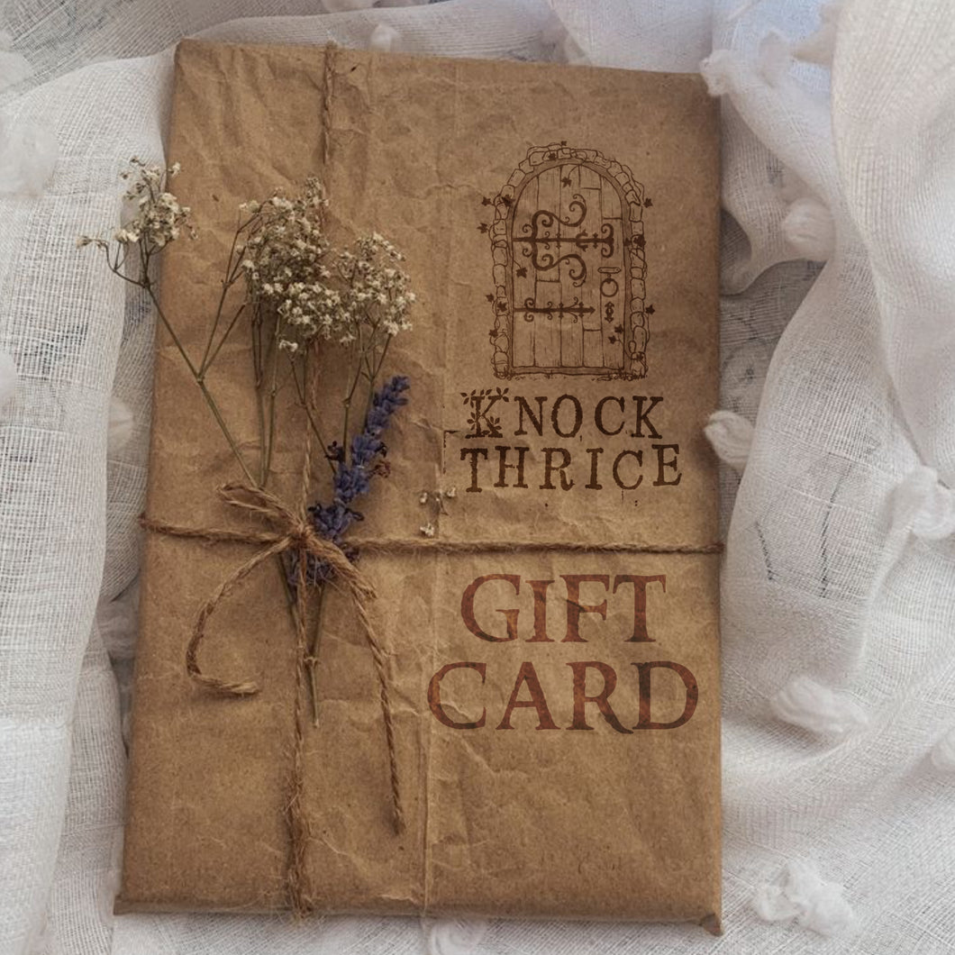 Knock Thrice gift card