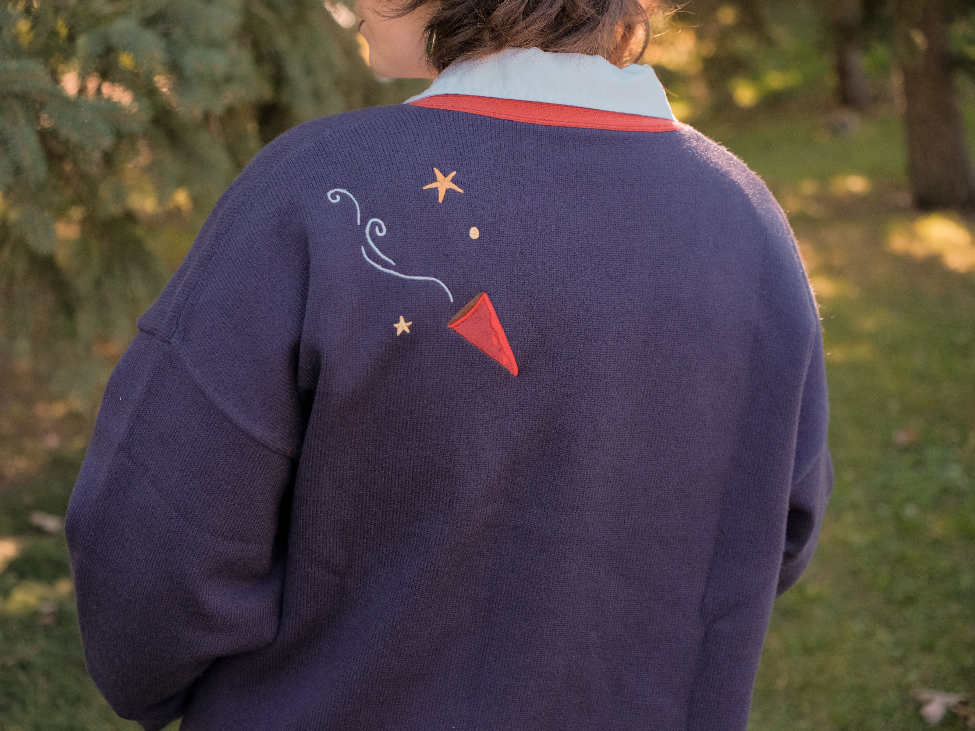 Big Brother // Embroidered Cardigan