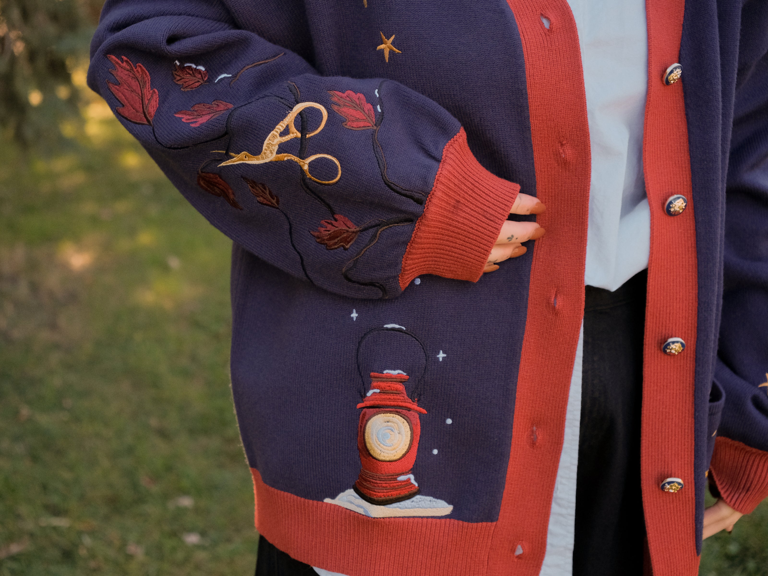 Big Brother // Embroidered Cardigan