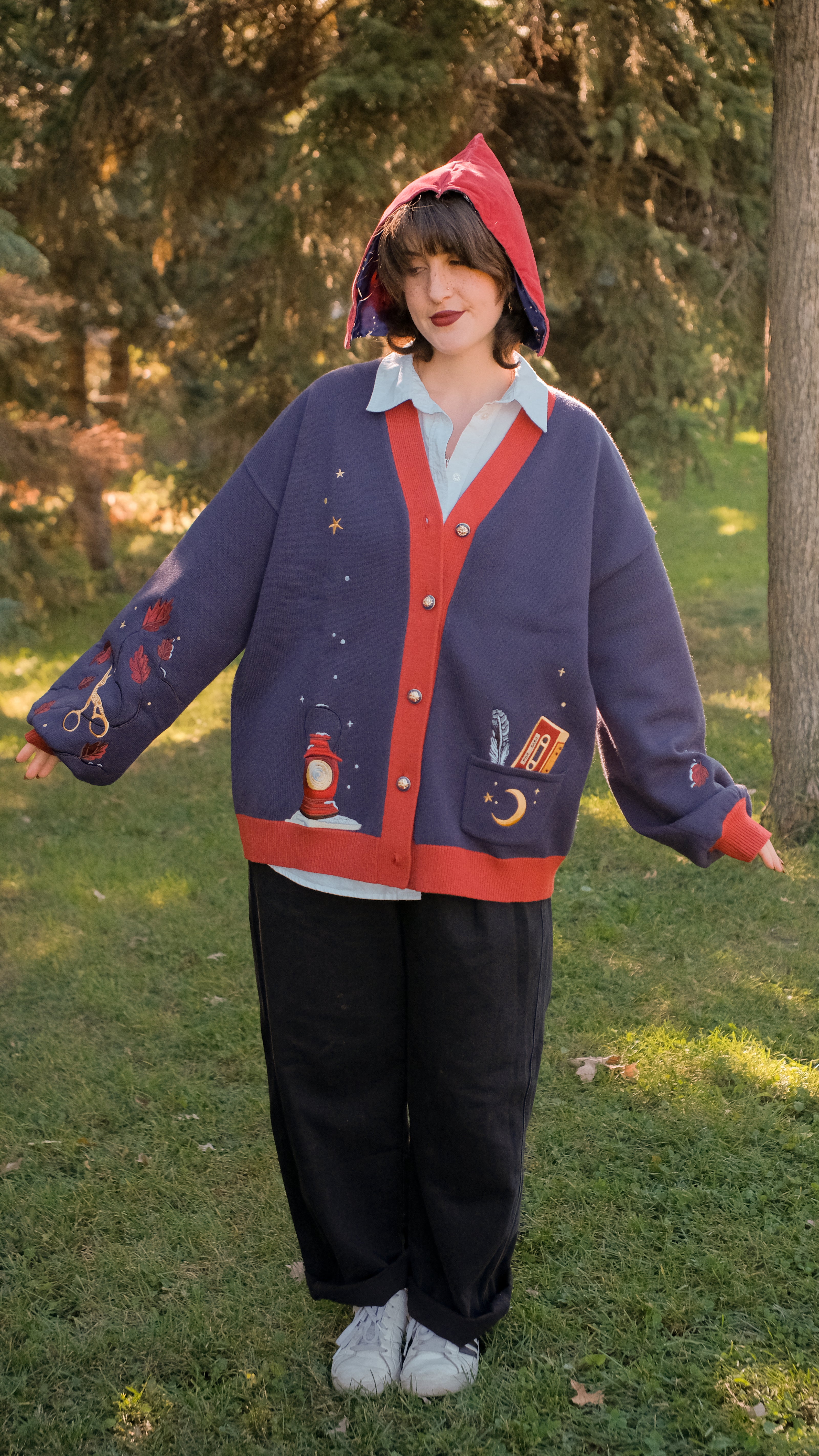Big Brother // Embroidered Cardigan