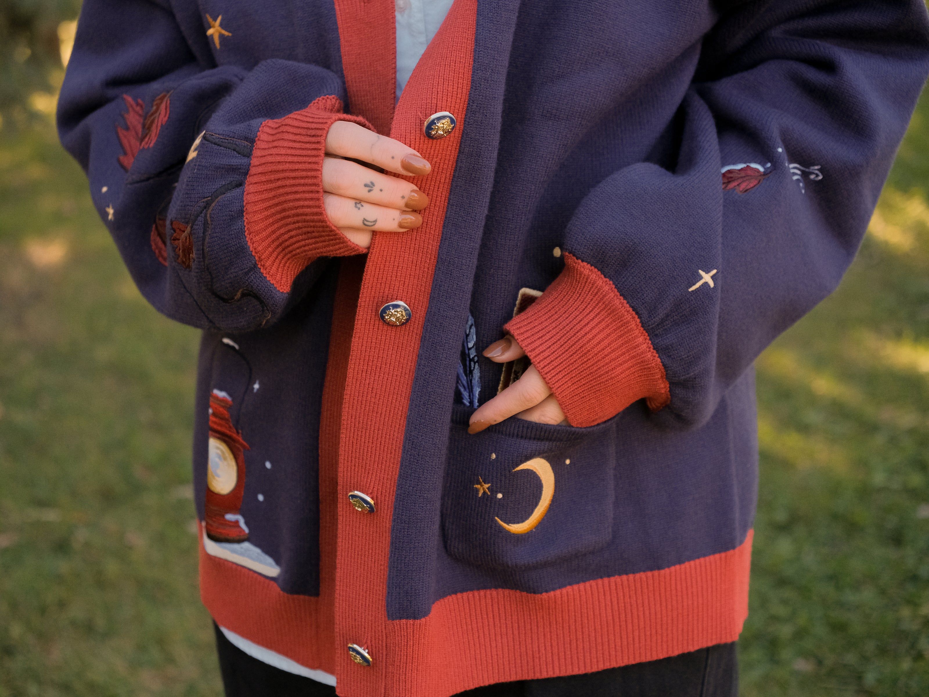 Big Brother // Embroidered Cardigan