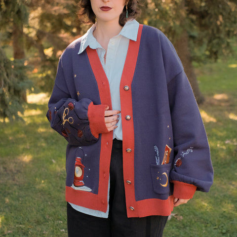 Big Brother // Embroidered Cardigan