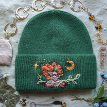 Load image into Gallery viewer, Patron Hat: Last of the Beanies // Moss Green Stretchy Rib Knit Beanie
