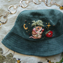 Load image into Gallery viewer, Timmy Willie &amp; The Big Berry // Goblin Green Bucket Hat
