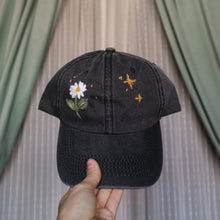 Load image into Gallery viewer, Daisy Days Ahead // Faded Black Dad Cap
