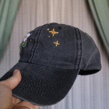 Load image into Gallery viewer, Daisy Days Ahead // Faded Black Dad Cap
