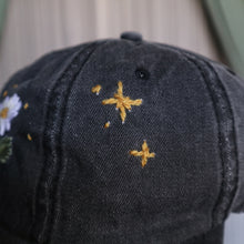 Load image into Gallery viewer, Daisy Days Ahead // Faded Black Dad Cap
