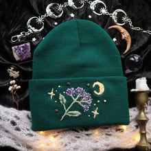 Load image into Gallery viewer, Hortus Noctis: Garden Heliotrope // on Goblin Green - Classic Beanie
