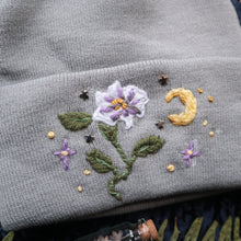Load image into Gallery viewer, Hortus Noctis: Moonflower // on Starlight Grey - Classic Beanie
