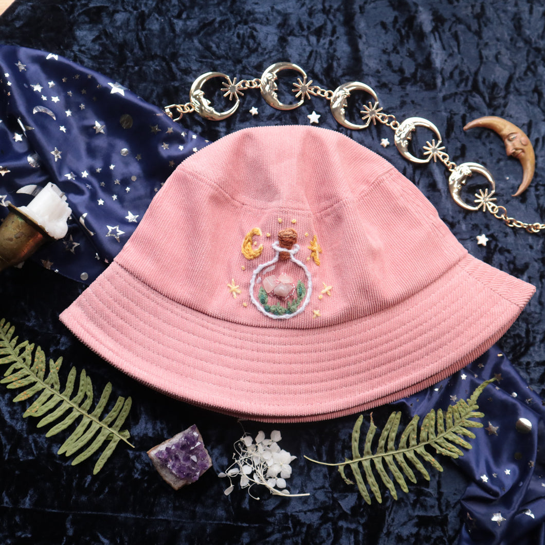 The Crystal Collector: Rose Quartz // Bucket Hat