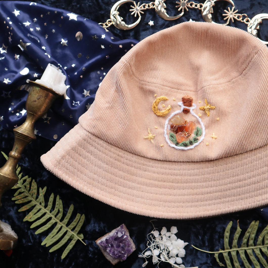 The Crystal Collector: Carnelian // Bucket Hat
