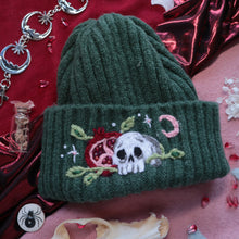 Load image into Gallery viewer, Persephone: ☽ Goddess of Spring ☽ // Goblin Green Chunky Beanie

