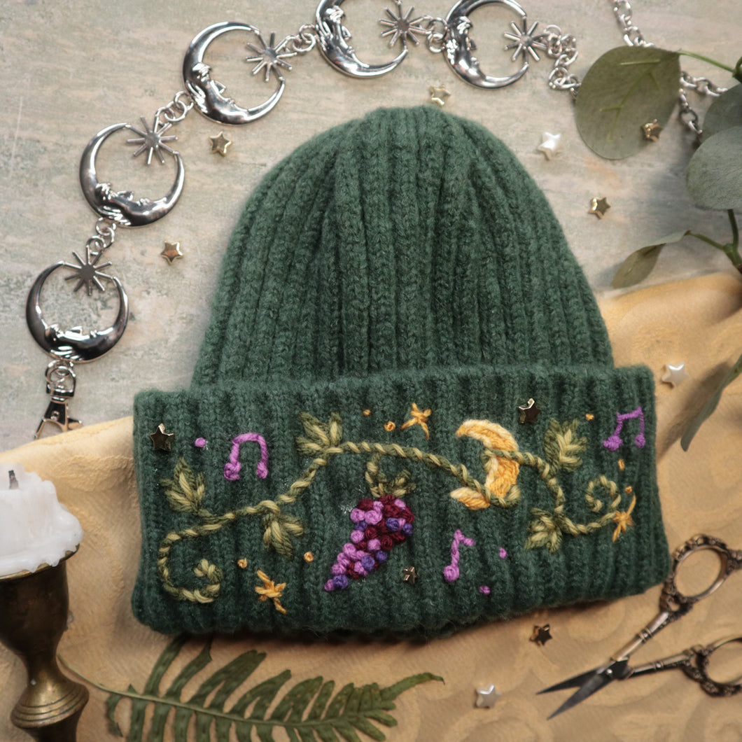 Dionysus: God of Wine & Madness // Goblin Green Chunky Beanie