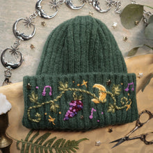 Load image into Gallery viewer, Dionysus: God of Wine &amp; Madness // Goblin Green Chunky Beanie
