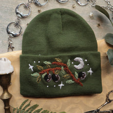 Load image into Gallery viewer, Olive Tree (ελιές) // on Moss Classic Beanie
