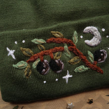 Load image into Gallery viewer, Olive Tree (ελιές) // on Moss Classic Beanie
