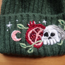 Load image into Gallery viewer, Persephone: ☾ Goddess of Spring ☾ // Goblin Green Chunky Beanie
