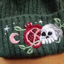 Load image into Gallery viewer, Persephone: ☾ Goddess of Spring ☾ // Goblin Green Chunky Beanie
