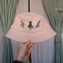 Load image into Gallery viewer, Bumble &amp; Lavender // Milk Tea Bucket Hat
