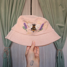 Load image into Gallery viewer, Bumble &amp; Lavender // Milk Tea Bucket Hat
