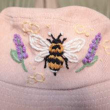 Load image into Gallery viewer, Bumble &amp; Lavender // Milk Tea Bucket Hat
