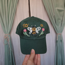 Load image into Gallery viewer, Bumble &amp; Roses // Goblin Green Dad Cap
