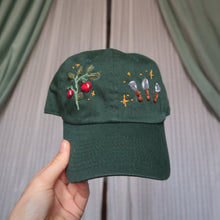 Load image into Gallery viewer, Spring Trinkets: Tomato&#39;s &amp; Tools // Goblin Green Dad Cap
