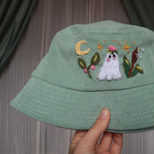 Load image into Gallery viewer, Pond Ghost // Sage Bucket Hat
