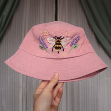 Load image into Gallery viewer, Bumble &amp; Lavender // Rose Milk Bucket Hat
