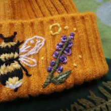 Load image into Gallery viewer, Bumble &amp; Lavender // Goldenrod Chunky Beanie
