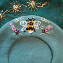 Load image into Gallery viewer, Bumble &amp; Lupins // Leaf Beret
