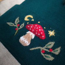 Load image into Gallery viewer, Mushroom Trinkets // Goblin Green Classic Beanie
