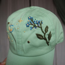 Load image into Gallery viewer, Forget-me-Nots: For Memories // Pistachio Dad Cap
