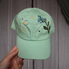 Load image into Gallery viewer, Forget-me-Nots: For Memories // Pistachio Dad Cap
