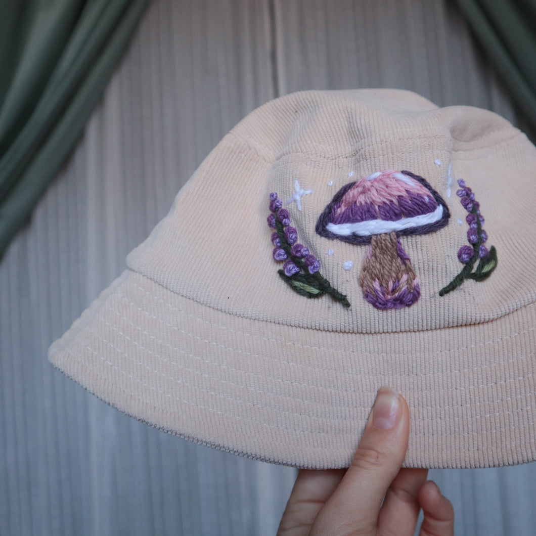 Boletus & Lavender // Cream Tea Bucket Hat