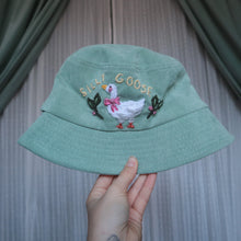 Load image into Gallery viewer, Silly Goose! // Sage Bucket Hat
