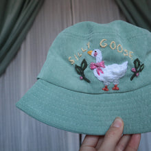 Load image into Gallery viewer, Silly Goose! // Sage Bucket Hat

