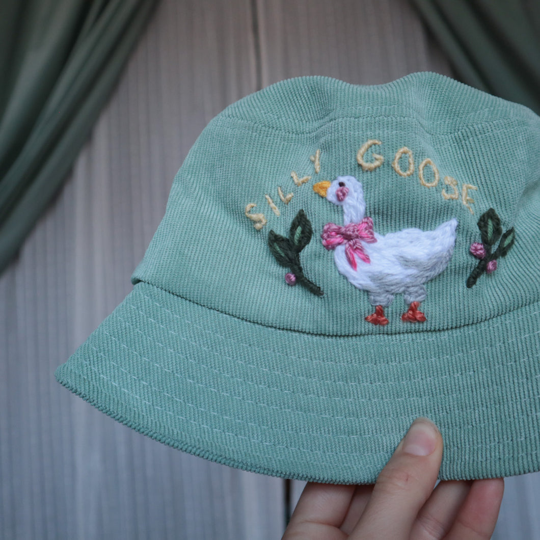 Silly Goose! // Sage Bucket Hat
