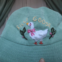 Load image into Gallery viewer, Silly Goose! // Sage Bucket Hat
