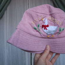 Load image into Gallery viewer, Silly Goose! // Rose Ribbon Bucket Hat
