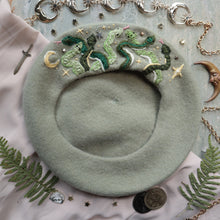 Load image into Gallery viewer, Medusa&#39;s Crown // Silver Sage Beret
