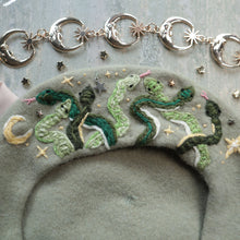 Load image into Gallery viewer, Medusa&#39;s Crown // Silver Sage Beret
