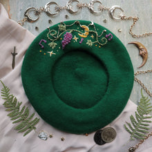 Load image into Gallery viewer, Dionysus: God of Wine &amp; Madness // Vine Beret
