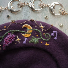 Load image into Gallery viewer, Dionysus: God of Wine &amp; Madness // Merlot Beret

