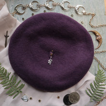 Load image into Gallery viewer, Dionysus: God of Wine &amp; Madness // Merlot Beret
