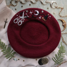 Load image into Gallery viewer, The Moirai: 3 Fates // Sanguine Beret
