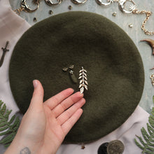 Load image into Gallery viewer, Demeter: Goddess of the Harvest // Olive Beret
